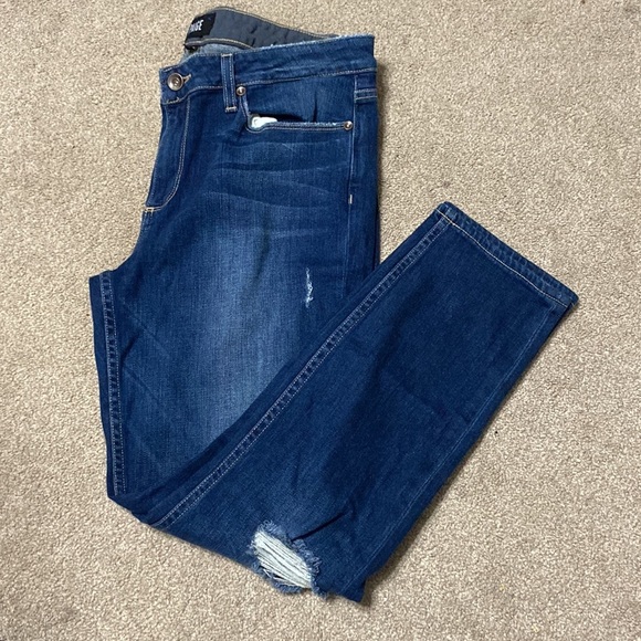Paige Anabelle Slim Ankle Distressed Jeans Size 30 - Picture 1 of 5